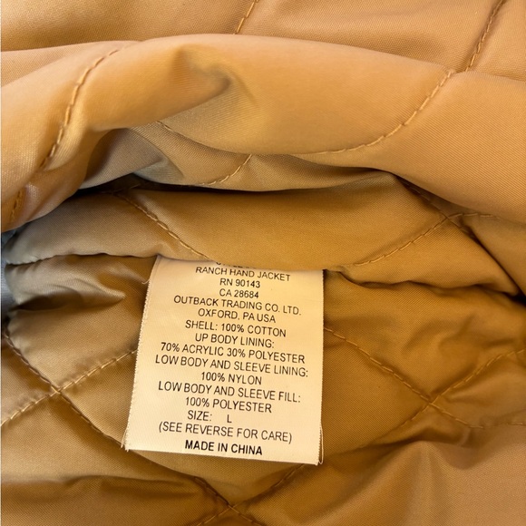 Outback Trading Company Ranch Hand Jacket 
Size Large - Picture 14 of 15